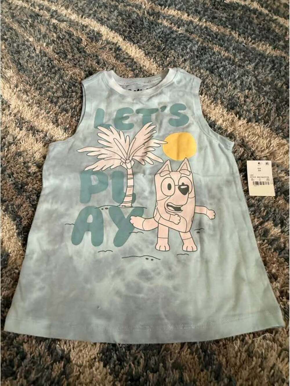 NWT Bluey Tie dye tank top “Let’s Play” size XS